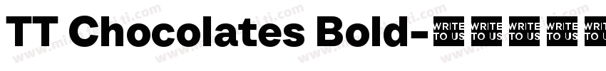 TT Chocolates Bold字体转换